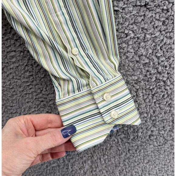 Thomas Dean Shirt Men's Long Sleeve Cotton Button Up Size XL - Picture 4 of 7